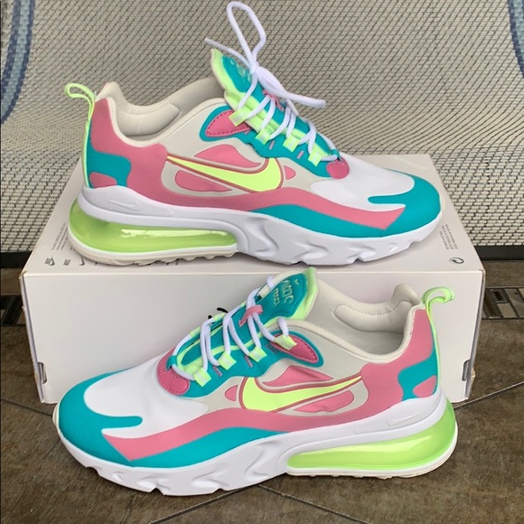 Nike Shoes Nike W Air Max 27 React Whitebarely Volt Poshmark Nike Shoes Nike W Air Max 27 React Whitebarely Volt Poshmark